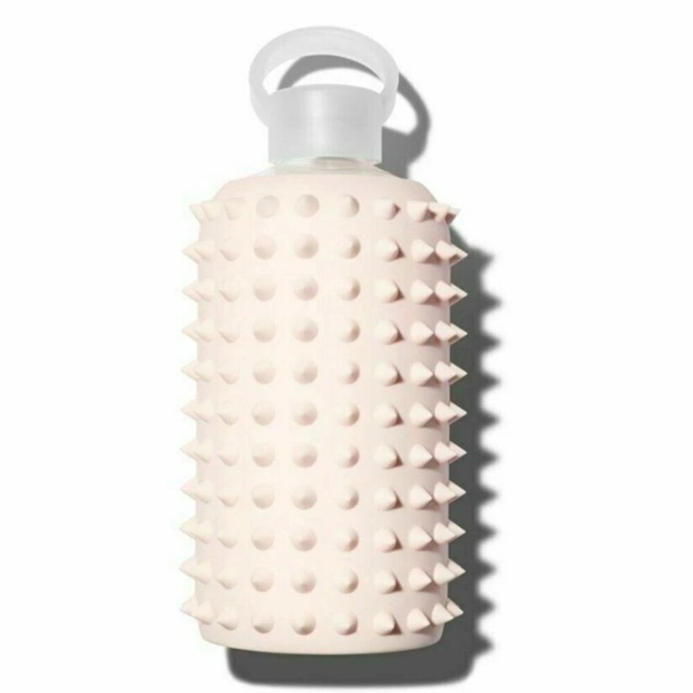 BKR Glass Water Bottle Spiked Tutu (Pale Peachy Pink) Little 16oz/500ml